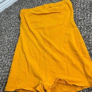 Papaya Yellow Soft Fabric Comfort romper